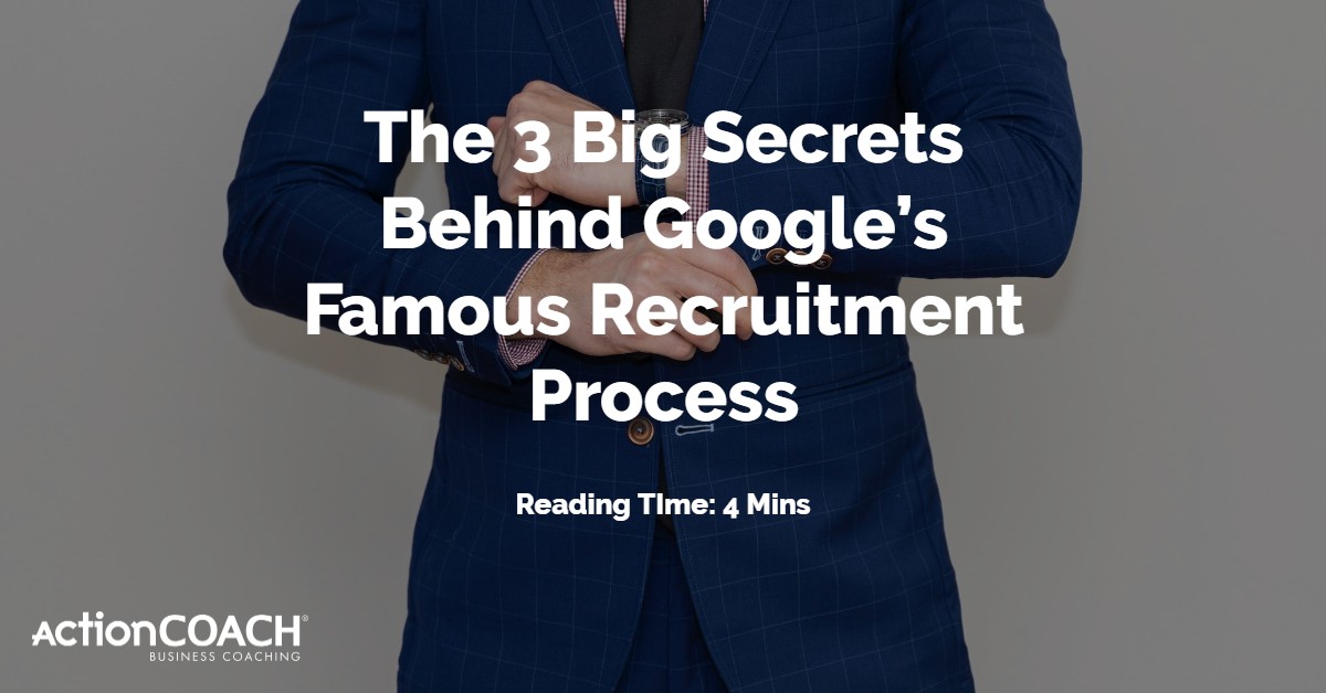 Image of a man adjusting his cufflinks with 3 Big Secrets Behind Google’s Recruitment over the top